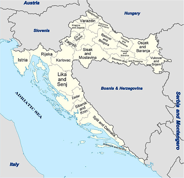 Croatia map and facts about Croatia