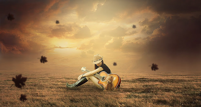 GUITAR GIRL PHOTOSHOP MANIPULATION