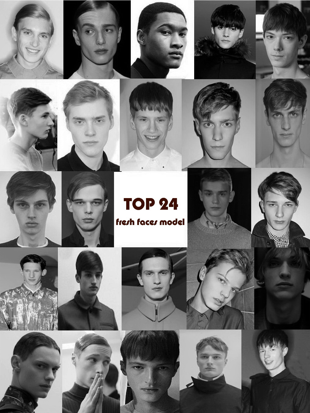 TOP 24 Fresh Faces Male Model