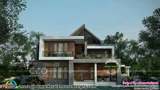 3 Bedroom Mixed Roof House Design