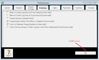 Cara memberikan username dan password pada MYOB