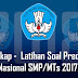 Latihan Soal Prediksi Ujian Nasional Smp/Mts 2017/2018