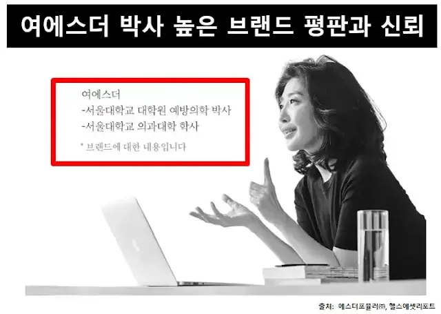 여에스더박사-높은브랜드인지도