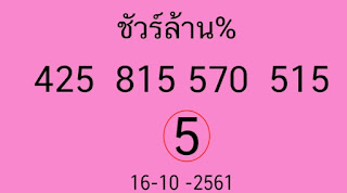 Thai Lottery VIP Lucky Tips For 01-11-2018