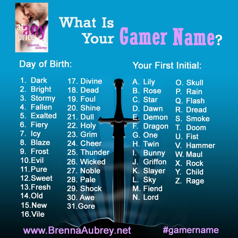 ... Blitz: Teasers, Giveaway, Excerpt & Gamer Name Generator! #BookBlitz