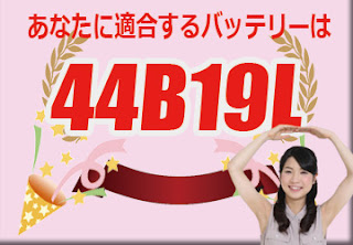 44B19L　バッテリー　規格　適合