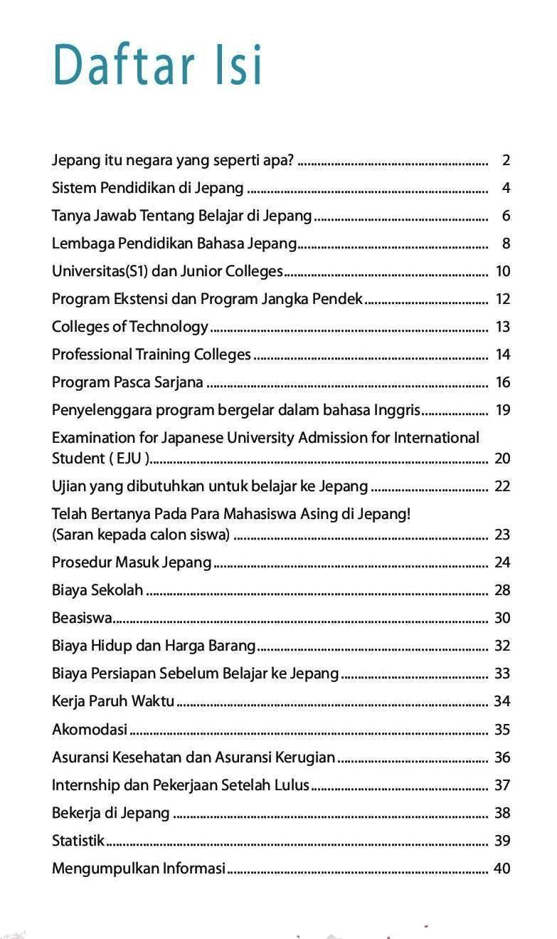 Daftar Isi Blog Tentang Pendidikan  contoh daftar isi 