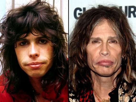 steven tyler young. steven tyler then and now.