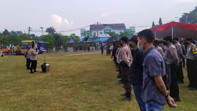 Persiapan Pengamanan Kunjungan Wakil Presiden, Polda Banten Gelar Apel