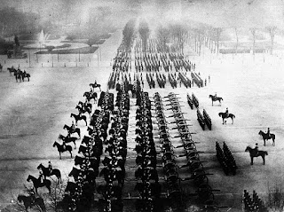 Prussian parade in Paris in 1871