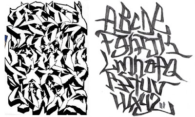 graffiti alphabet letter a-z, graffiti letter font a z,black and white graffiti,