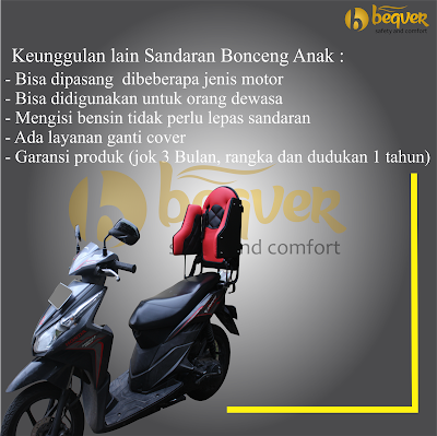 Boncengan belakang di motor