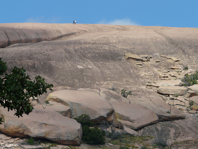 On a clear day, standing on the pink granite at the Top of Enchanted Rock, you can see TEXAS forever!