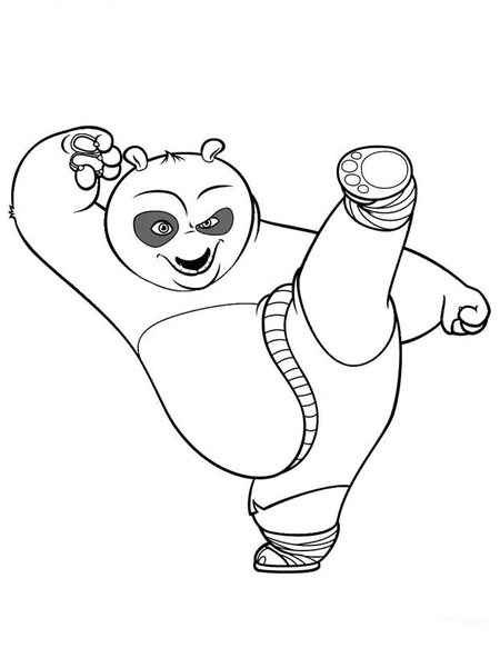 kung fu panda coloring pages - Kung Fu Panda Coloring Pages TV & Films ColoringPedia