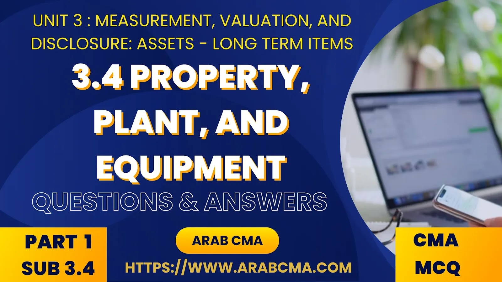 CMA PART 1 MCQ , subunit 3.4 Property, Plant, and Equipment