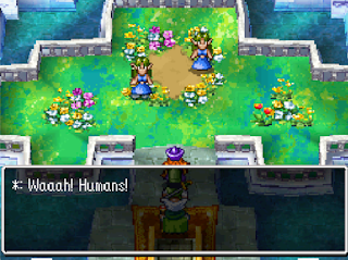 The party encounters a group of faeries in Birdsong Tower, a dungeon in Dragon Quest IV.