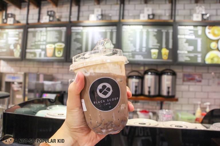 Black Scoop Cafe Milk Tea in UN Square, Manila