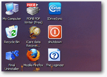 Icon desktop menjadi besar