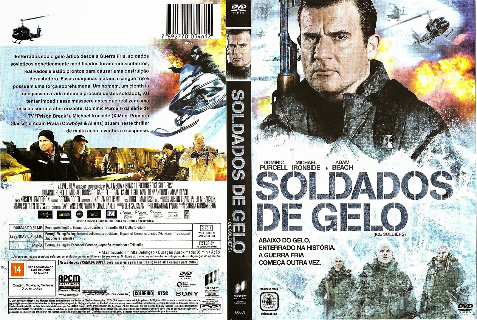 Capa DVD Soldados De Gelo