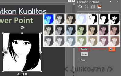 Recolor Gambar PowerPoint