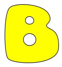 graffiti mawor indilabel printable bubble letters b yellow