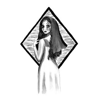 La Llorona ink drawing