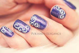 Cult Nails - Flushed and Cirque - Galinda sandwich nail art nail polish freehand swirls