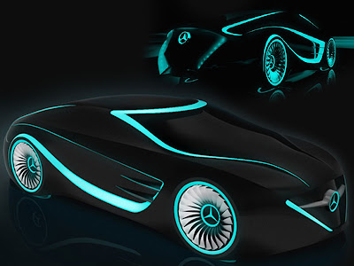 Mercedes Benz Concept Car Blackbird Tron Legacy
