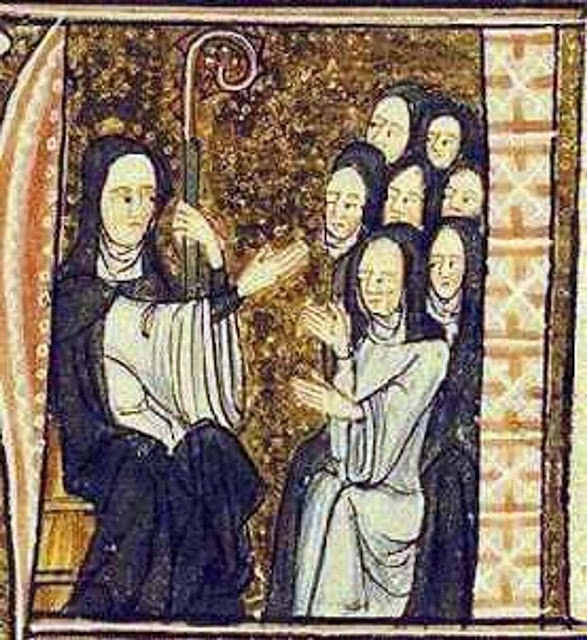 Хильдегарда Бингенская и ее монахини.