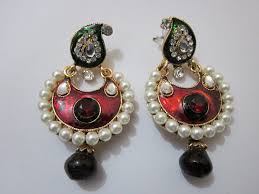 best blue stone earrings drop in China