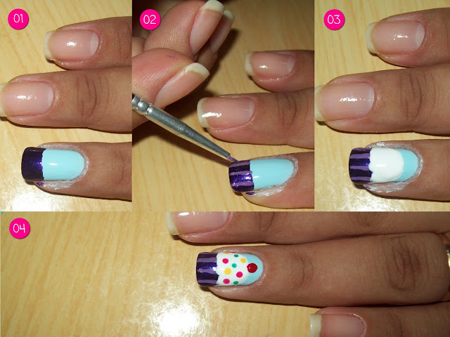 Passo a passo: como fazer a unha decorada de Cupcake