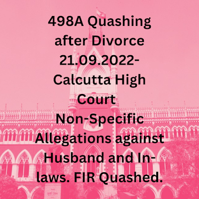 498A Quashing after Divorce 21.09.2022