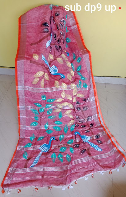 Hand Painted  saree