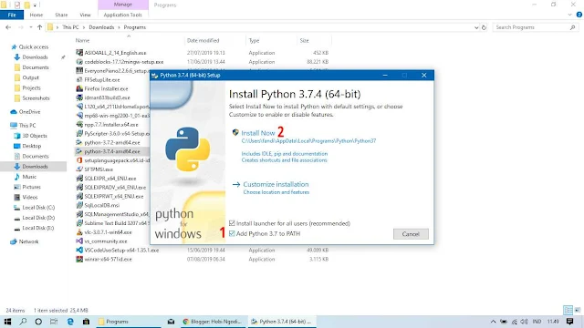 Proses Penginstallan Python pada Windows