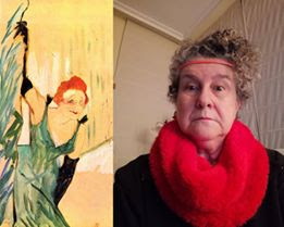 "Yvette Guilbert saludando al público" de Toulouse-Lautrec. #retoBUMU