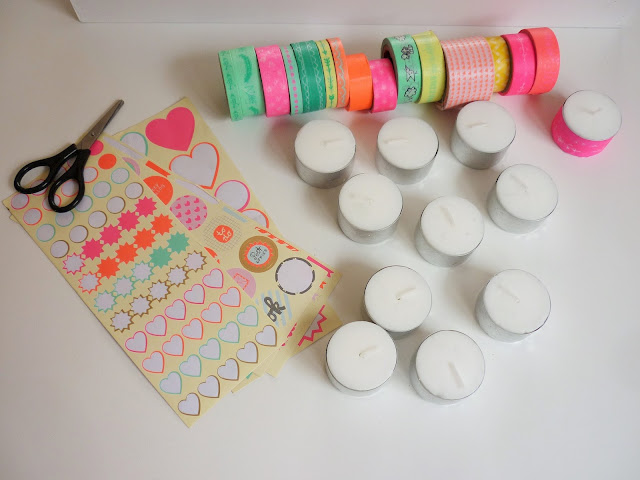 Do it yourself - customiser une bougie avec du masking tape - decoration