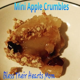 mini apple crumble