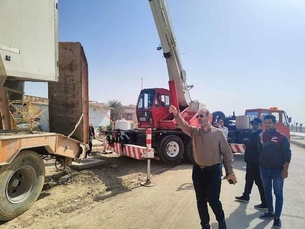  بلدية الناصرية تعلن عن اكتمال صيانة معمل اسفلت الناصرية - عراق جرافيك