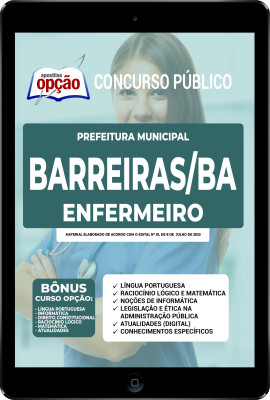 Apostila digital pdf para Prefeitura de Barreiras BA(Enfermeiro)