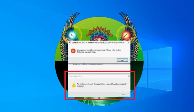 Cara mengatasi No fonts werw found coreldraw