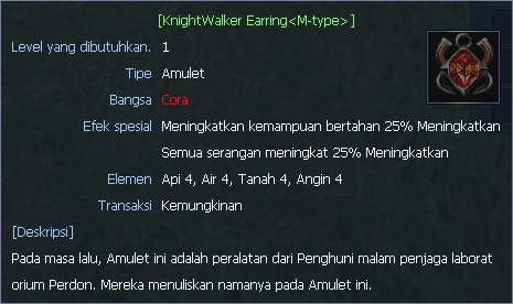 Knightwalker Earring RF Online