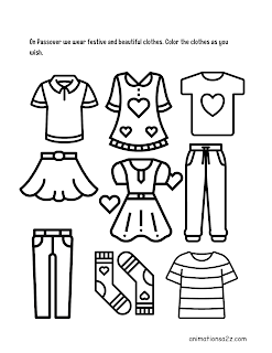 color the clothes for the Seder night