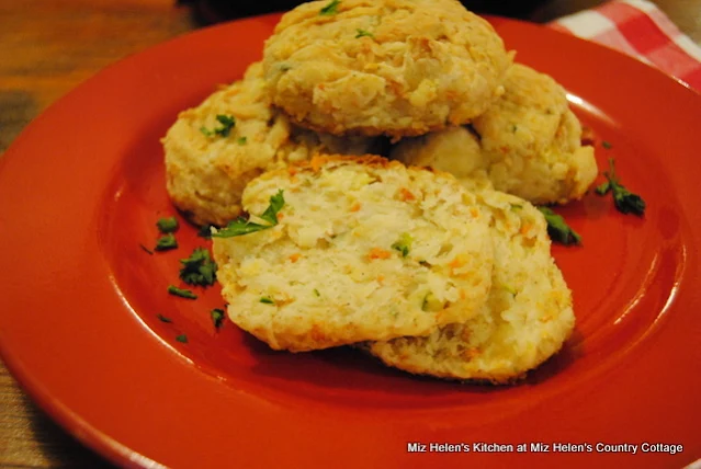 Garden Vegetable Biscuits at Miz Helen's Country Cottage