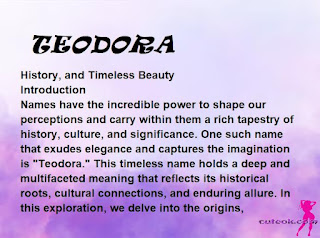 meaning of the name TEODORA