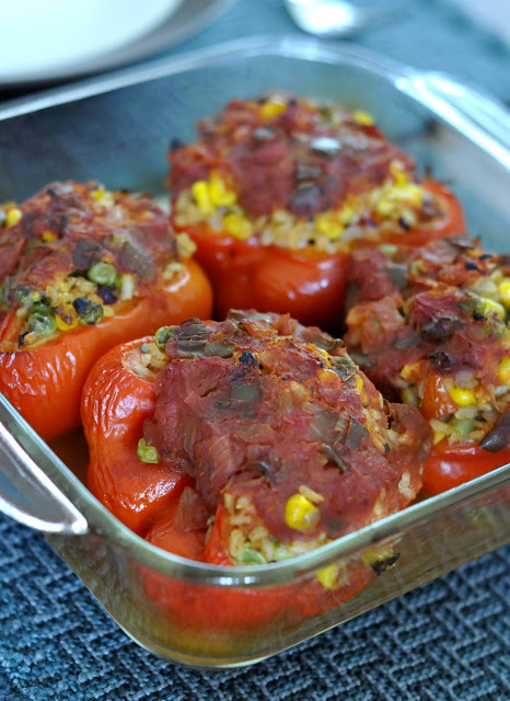 Meatless Mexican Stuffed Peppers