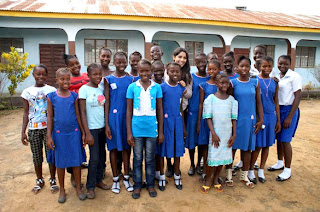 Freida Pinto visits Africa to meet Children