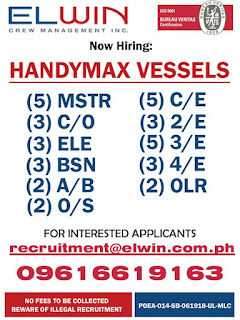 job vacancy at bulk carrier vessel