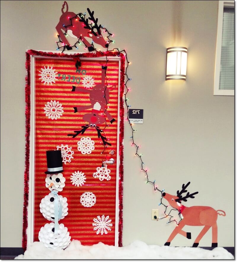 Christmas Door Decorations for Work and Office