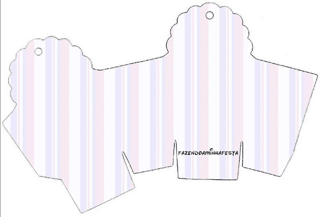 Light Blue, Lilac and Pink: Free Printable Quinceanera Boxes.