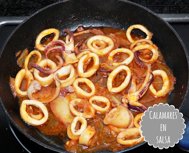 CALAMARES EN SALSA MUY FÁCIL Y RÁPIDOS DE PREPARAR